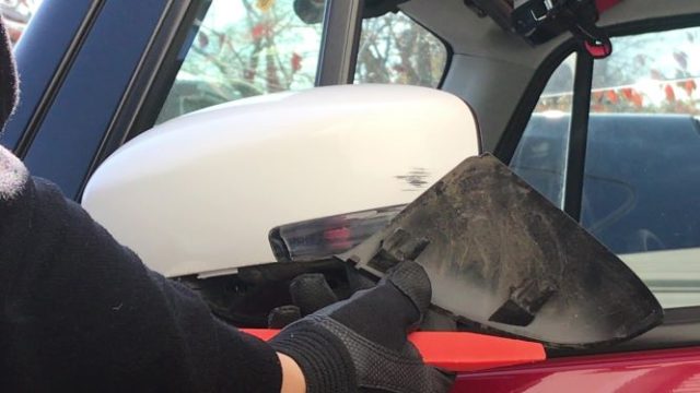 車のドアミラーカバーの脱着のやり方 ハスラーで Mamecoroエンジン
